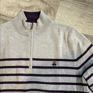 Brooks Brothers 1/4-Zip Merino Wool Sweater
